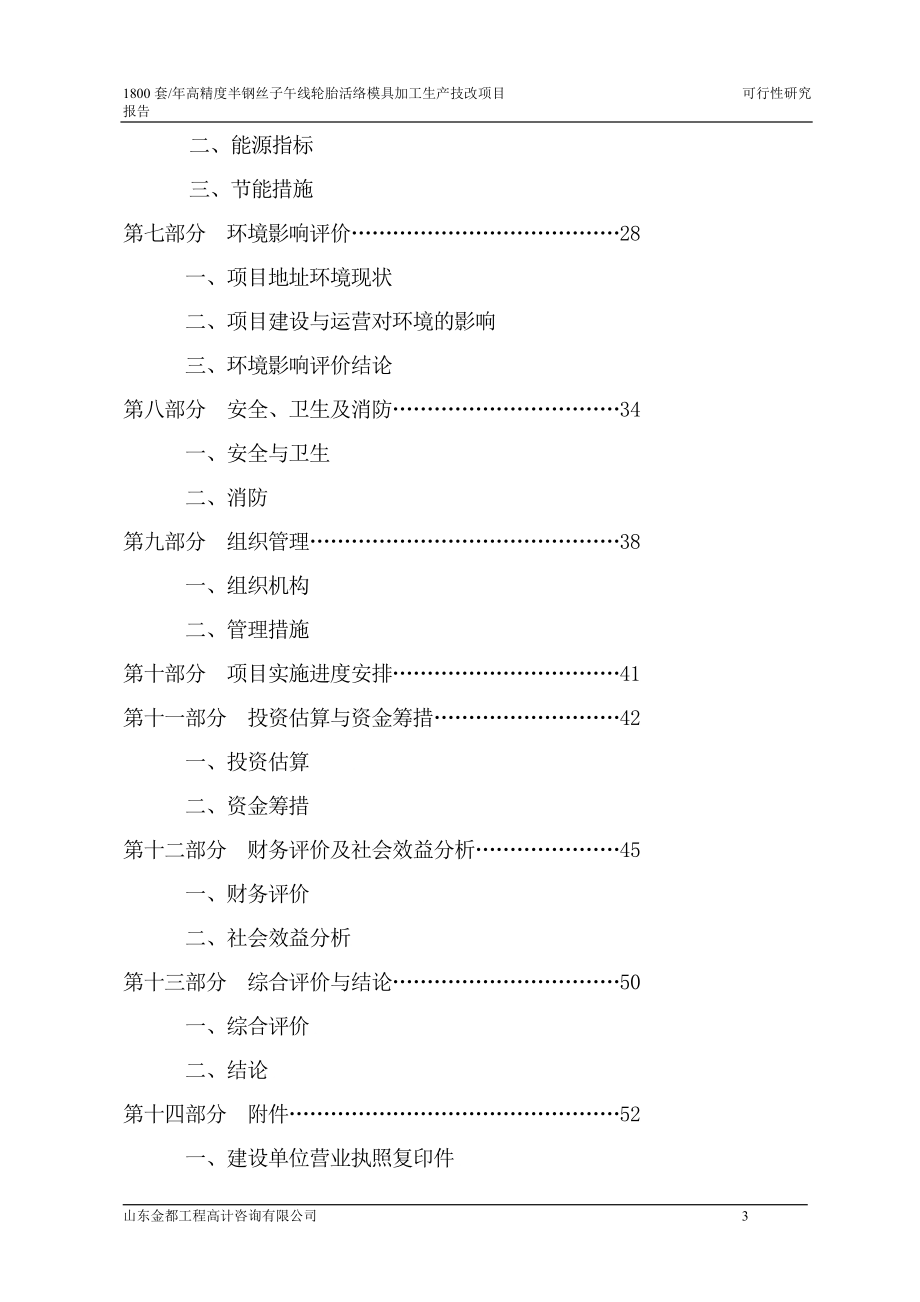 1800套年高精度半钢丝子午线轮胎活络模具项目可行性研究报告_第3页