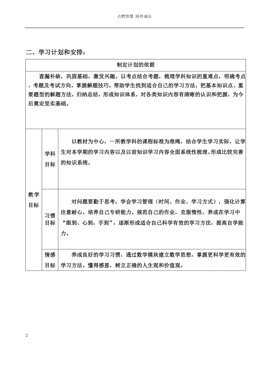 个性化辅导计划_第2页