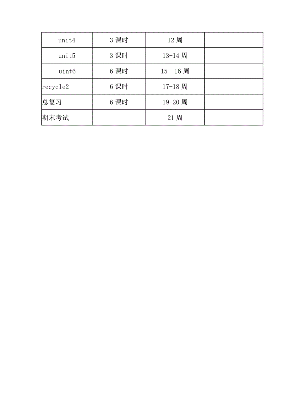 pep小学四年级英语上册教学计划.doc_第3页