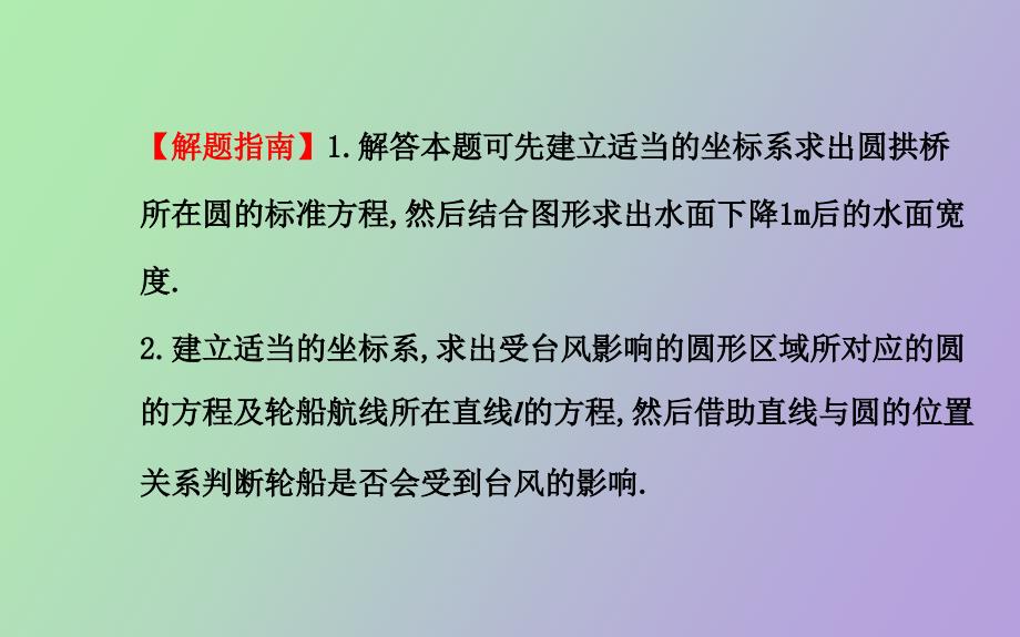 高中数学课件直线与圆的方程的应用_第4页