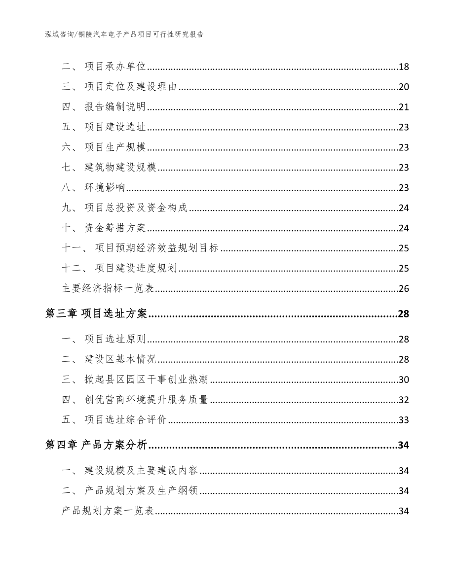 铜陵汽车电子产品项目可行性研究报告【模板】_第3页