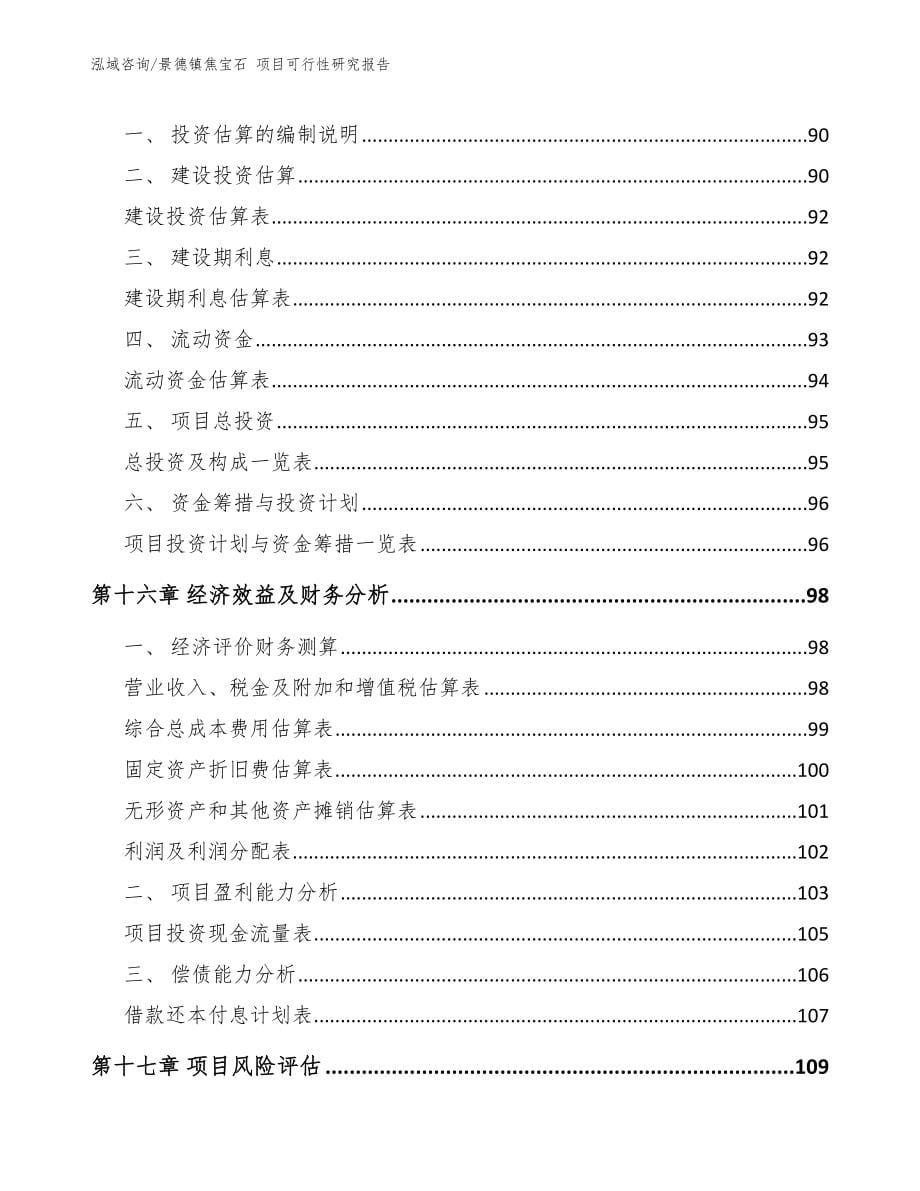 景德镇焦宝石 项目可行性研究报告_第5页