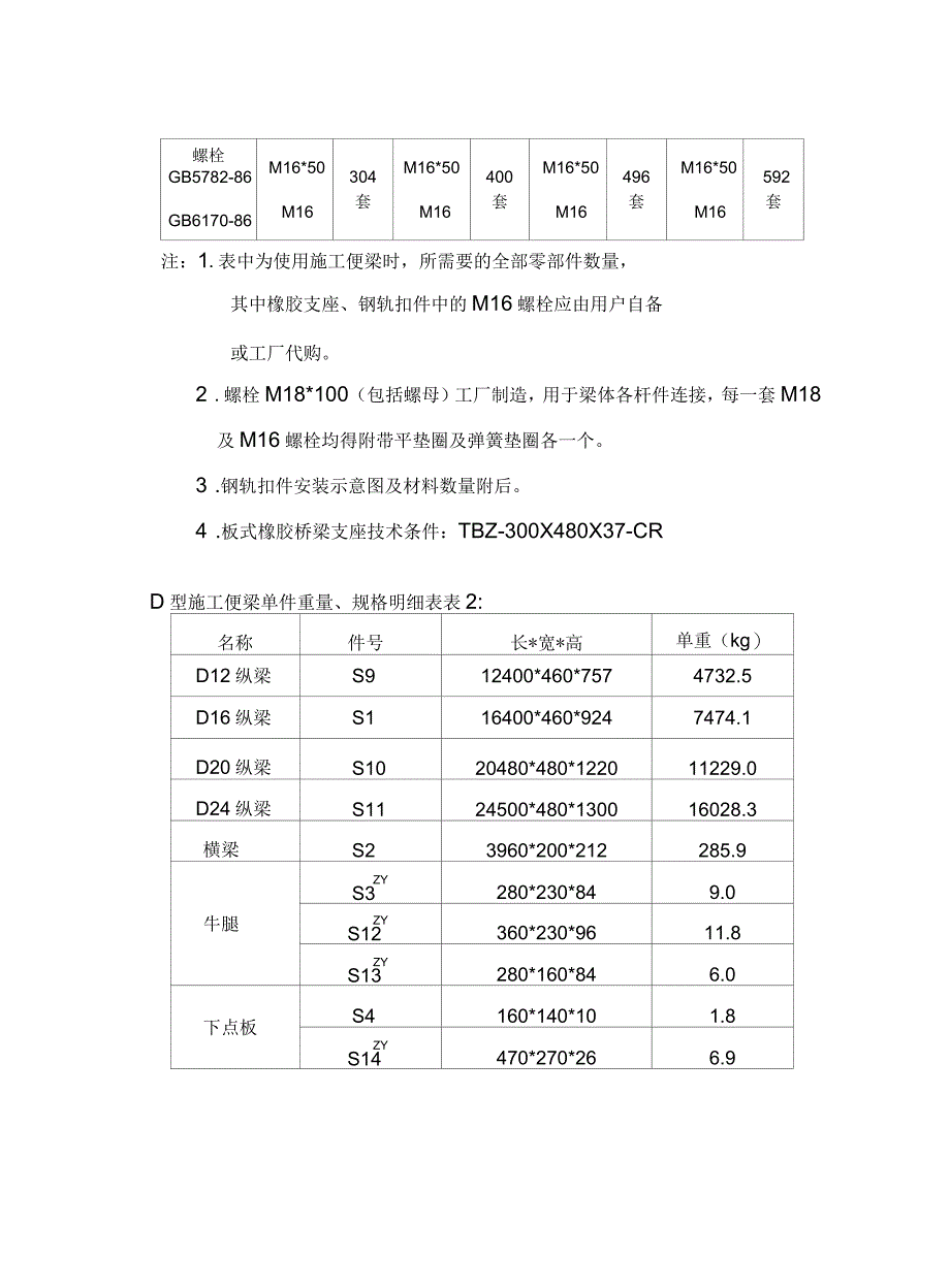 D型施工便梁使用说明书_第5页