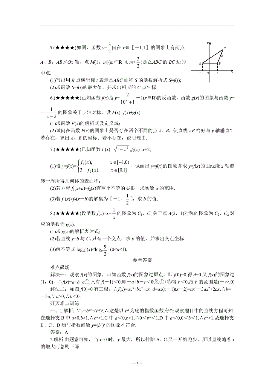 gksxnd10难点10函数图象_第3页