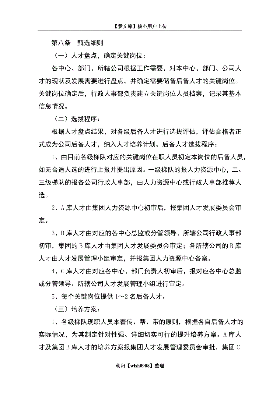 XX公司人才梯队建设方案_第4页