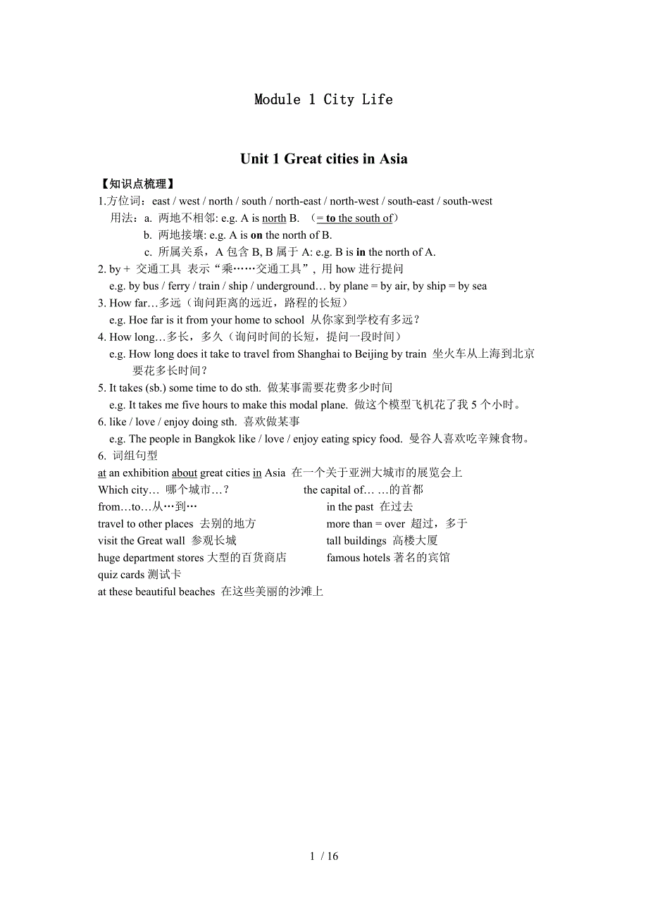 上海小学英语六年级下册知识点1_第1页