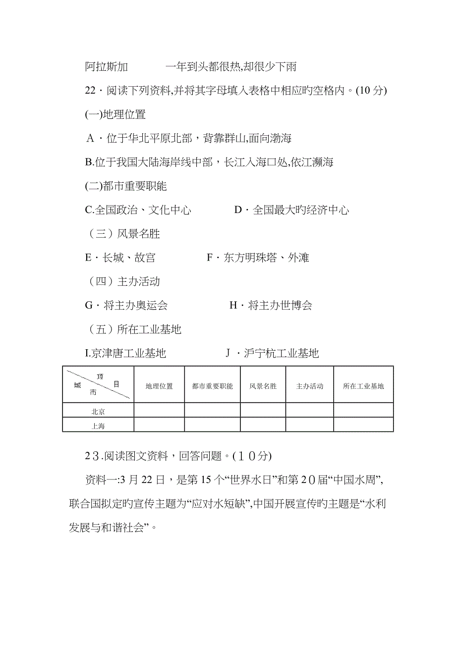 镇江市中考地理试题_第4页