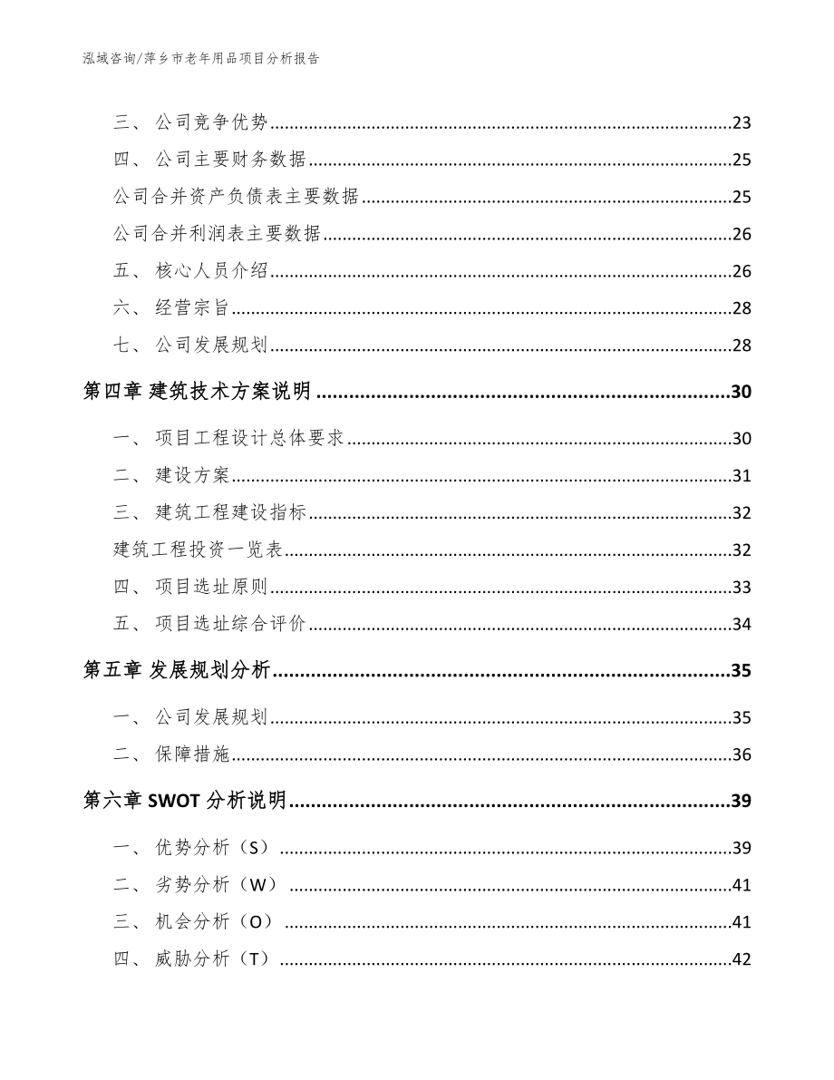 萍乡市老年用品项目分析报告【范文模板】_第2页