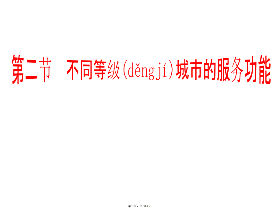 人教版高一地理必修二2.2不同等级城市的服务功能知识讲解_第2页