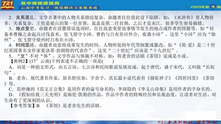 专题六文学常识和名著阅读课件_第5页