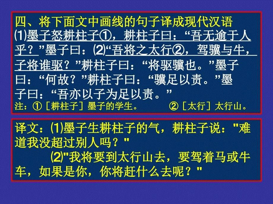 高考复习文言文翻译训练12例ppt课件_第5页