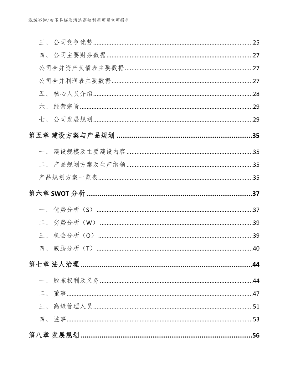 右玉县煤炭清洁高效利用项目立项报告（模板范本）_第3页