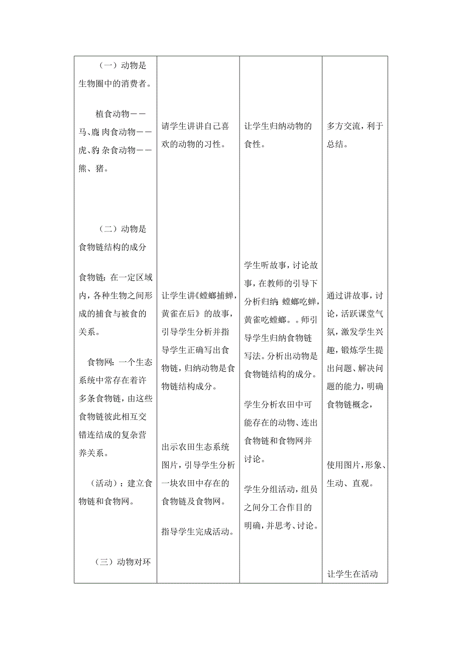 北师大版初中生物八年级上册教案动物在生物圈中的作用_第3页