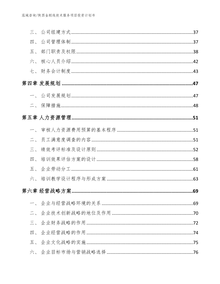 陕西金刚线技术服务项目投资计划书_第2页