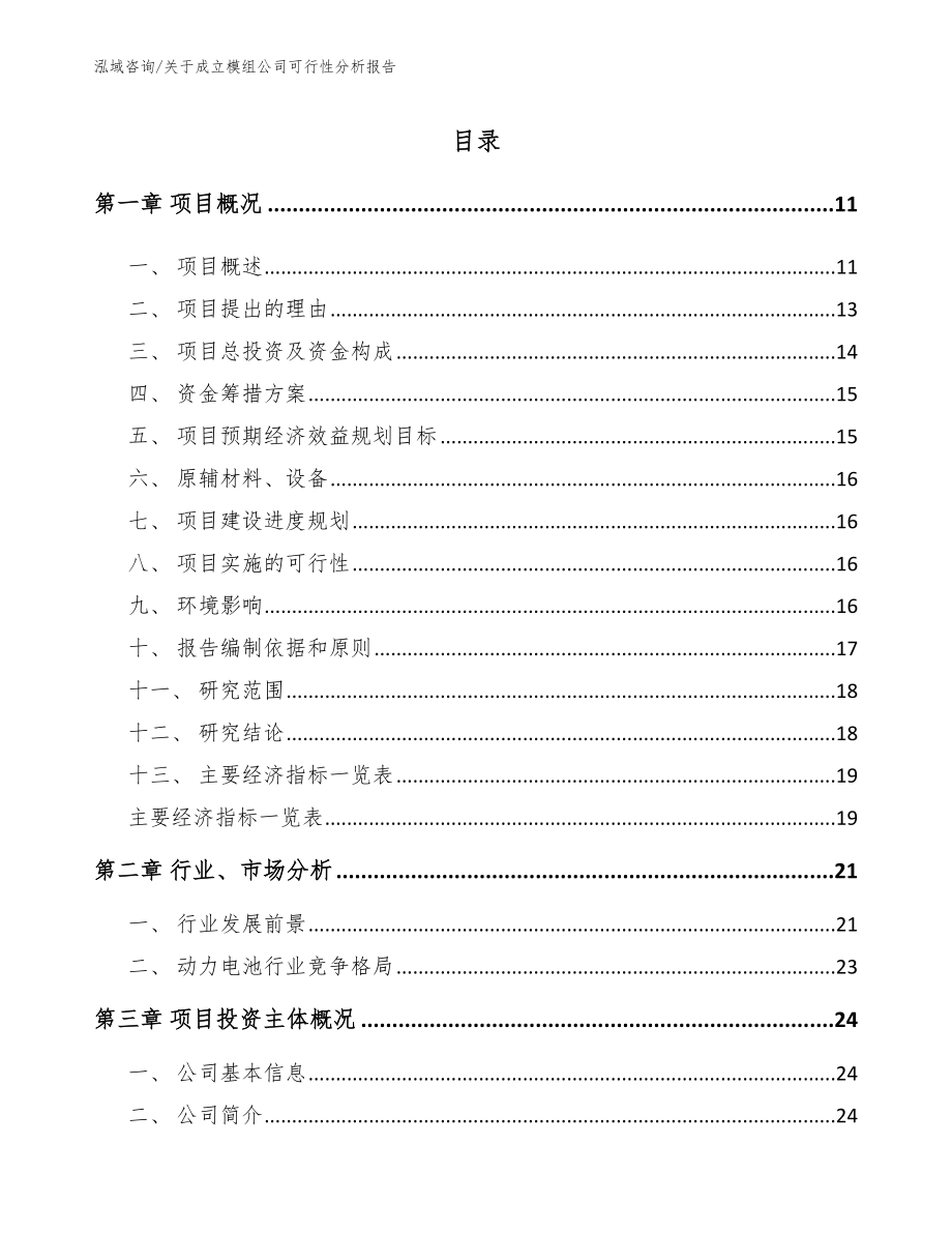 关于成立模组公司可行性分析报告（模板）_第2页