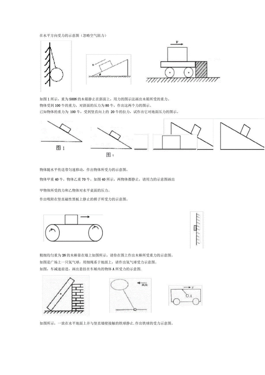 初中物理力学作图专题_第2页