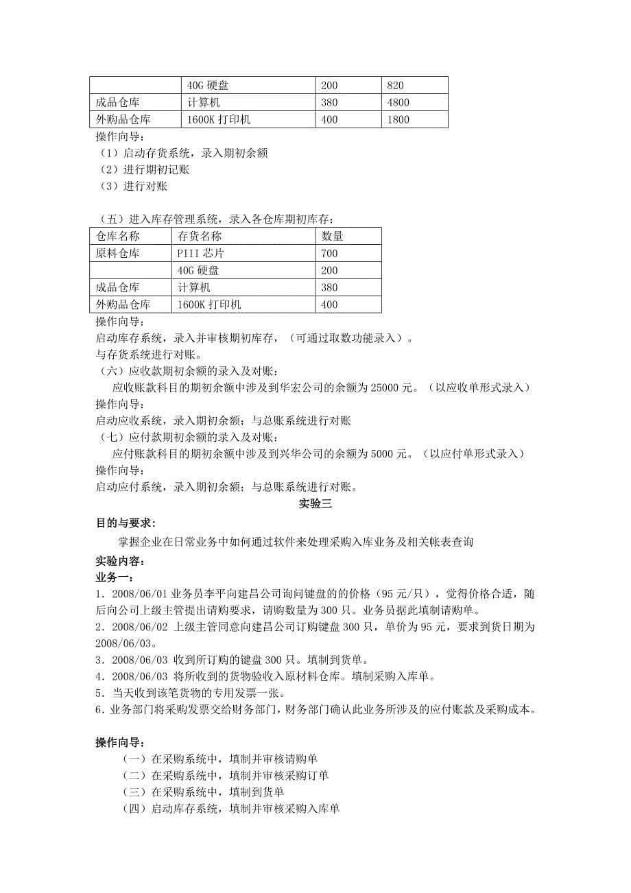 用友T6供应链实验.doc_第5页