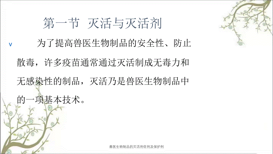 兽医生物制品的灭活剂佐剂及保护剂_第3页