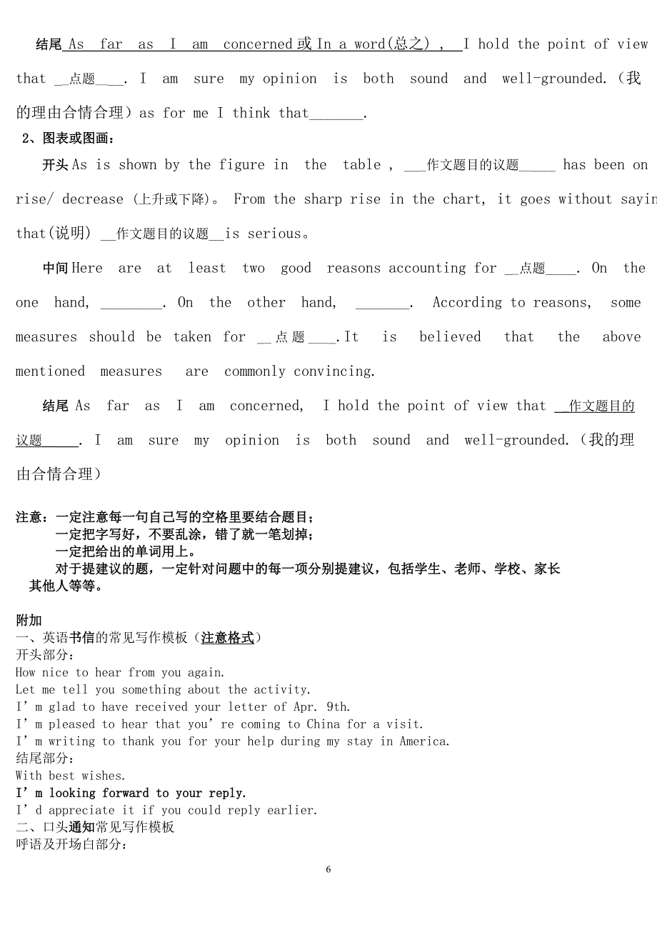 中考英语万能作文模板(超级背诵)(最新编写） （精选可编辑）.DOCX_第4页