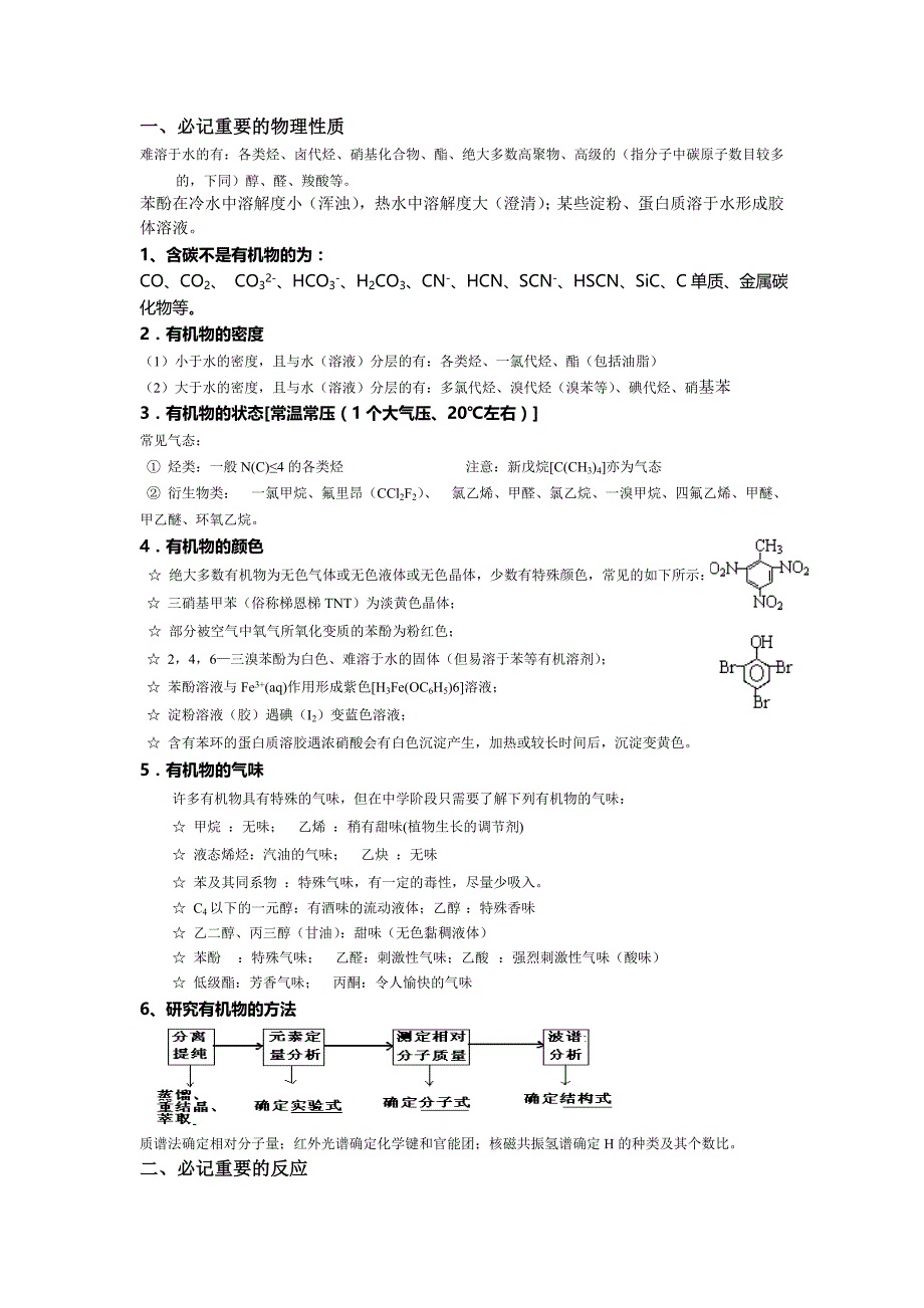 有机物知识点总结_非常全的(教育精品)_第1页