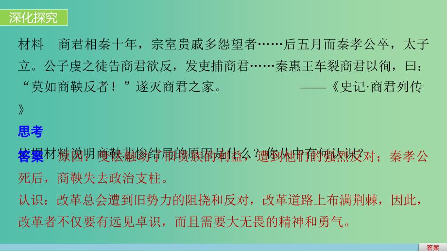 高中历史 第二单元 商鞅变法 3 富国强兵的秦国课件 新人教版选修1.ppt_第4页