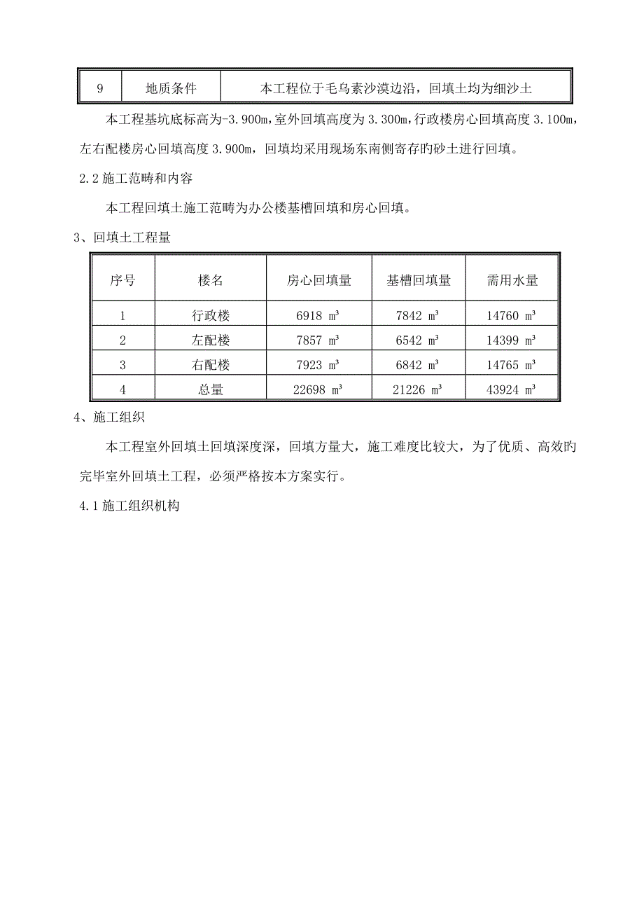 沙土回填综合施工专题方案_第2页