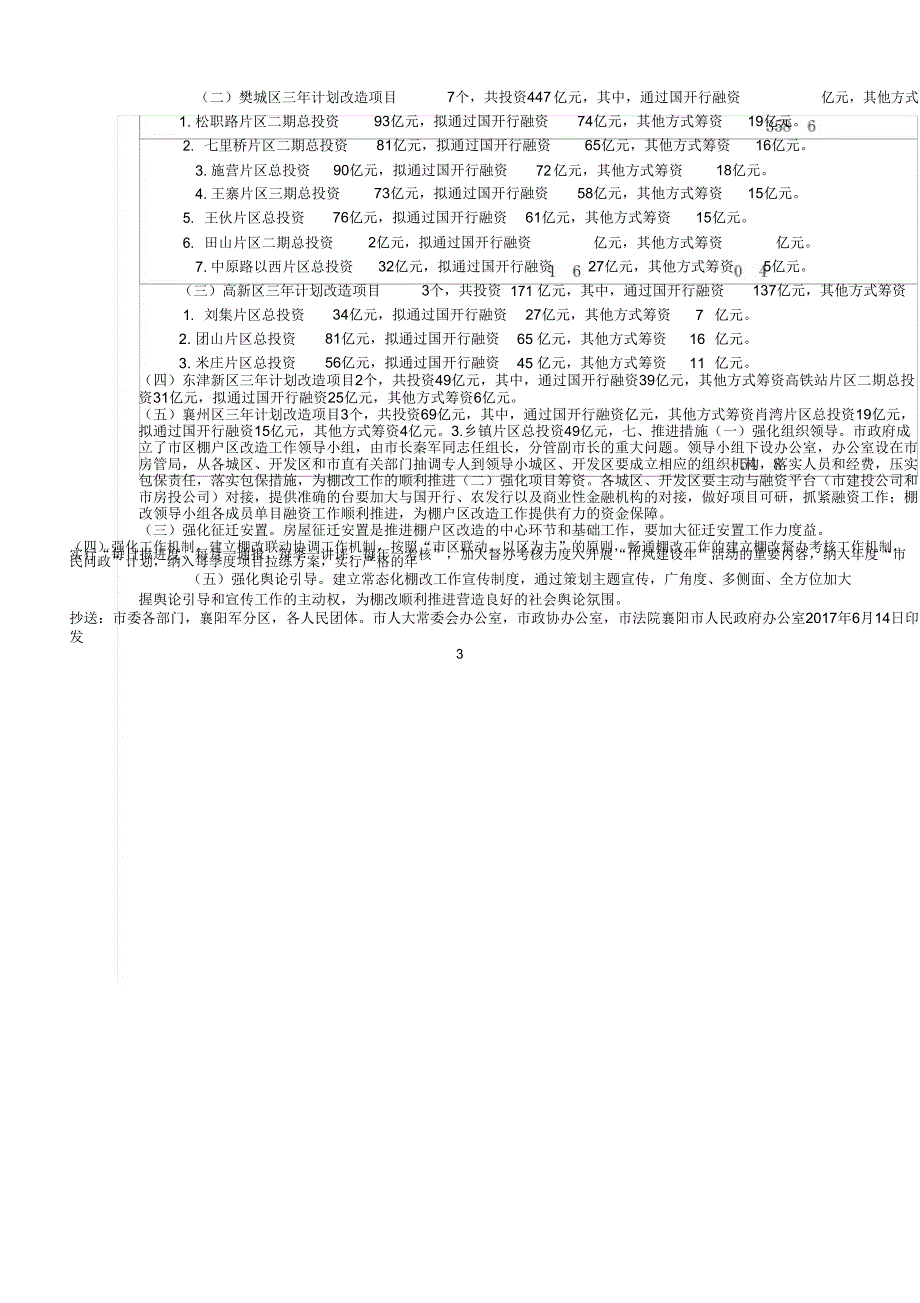 2018湖北襄阳市棚改计划_第3页