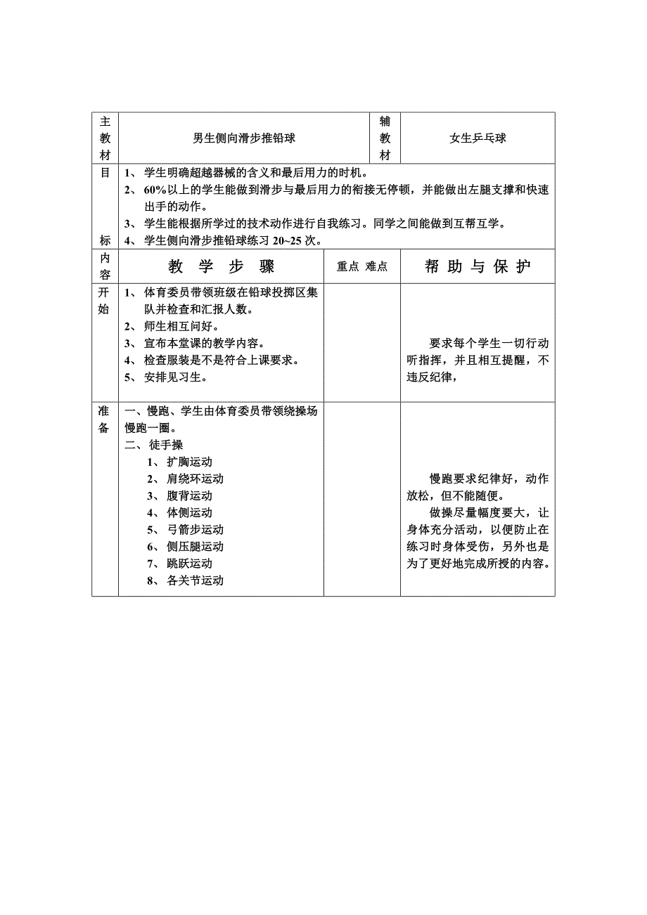 教案（男生推铅球3）_第1页