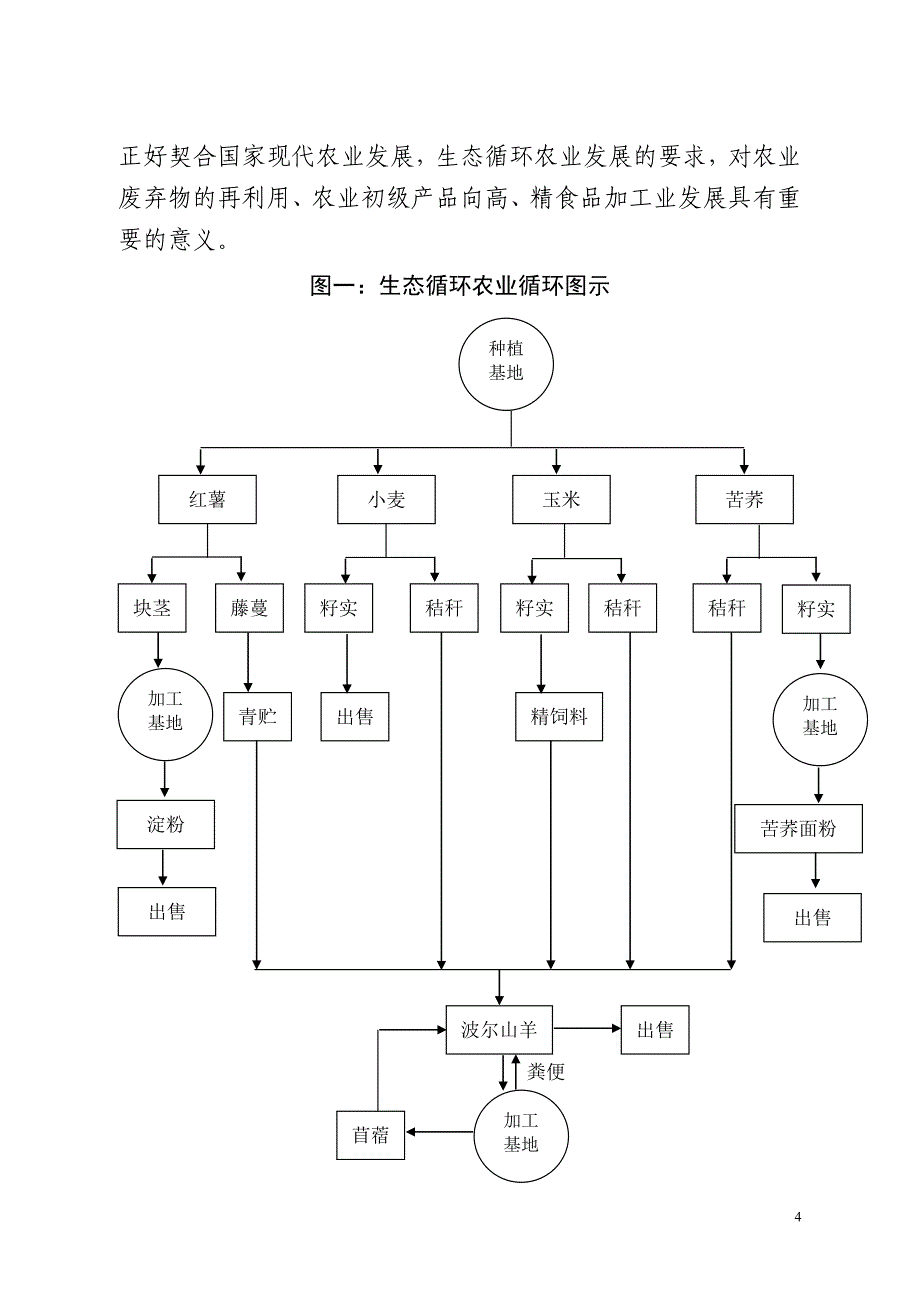 1000亩红薯—小麦、玉米—苦荞种植与加工和2000只波尔山羊养殖生态循环农业基地项目可行性研究报告_第4页