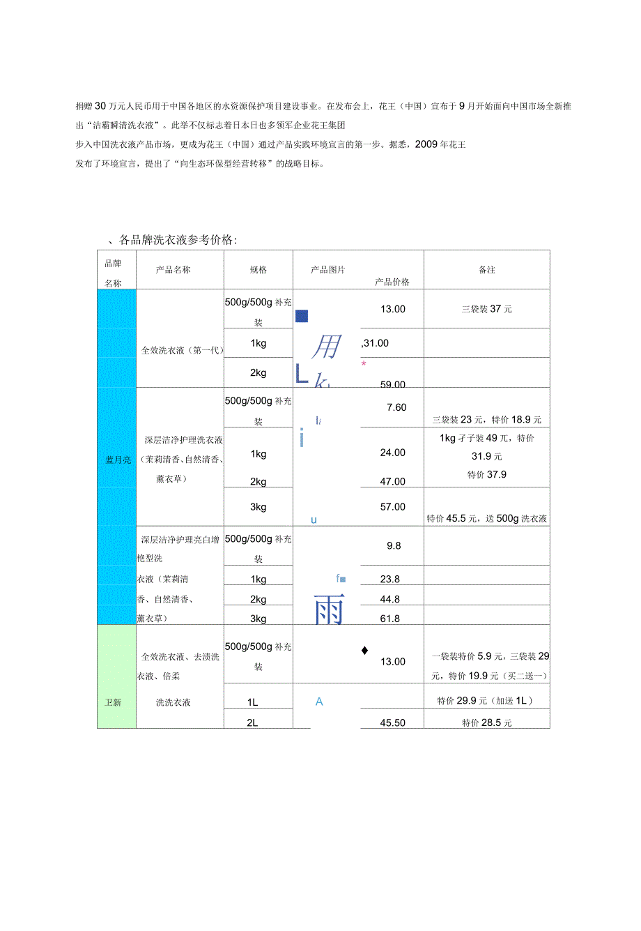 洗衣液市场调查报告_第3页