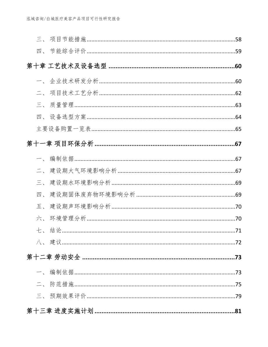 白城医疗美容产品项目可行性研究报告_第5页