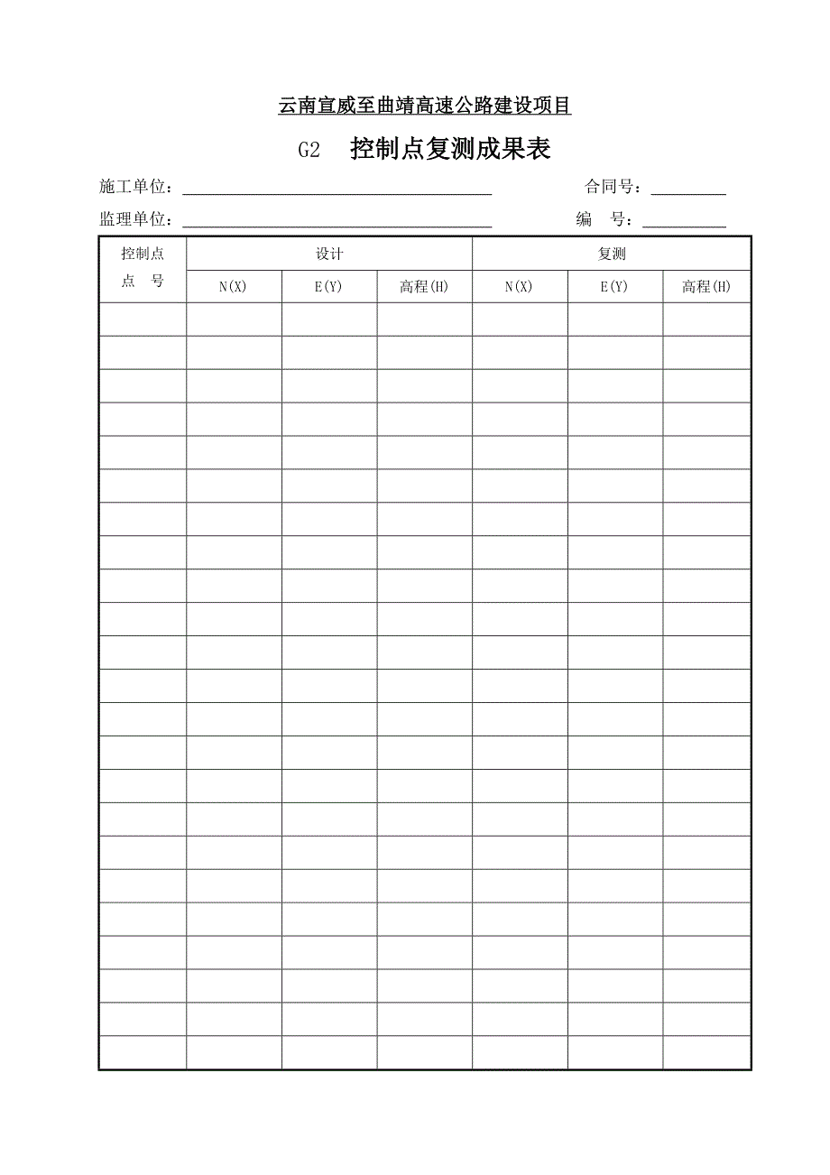 测量及其他用表G表样表Word_第3页