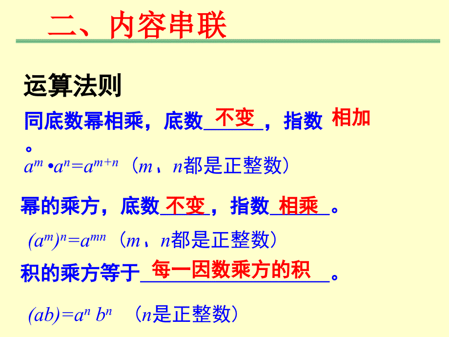 七年级下册第一章整式的乘除回顾与思考_第3页