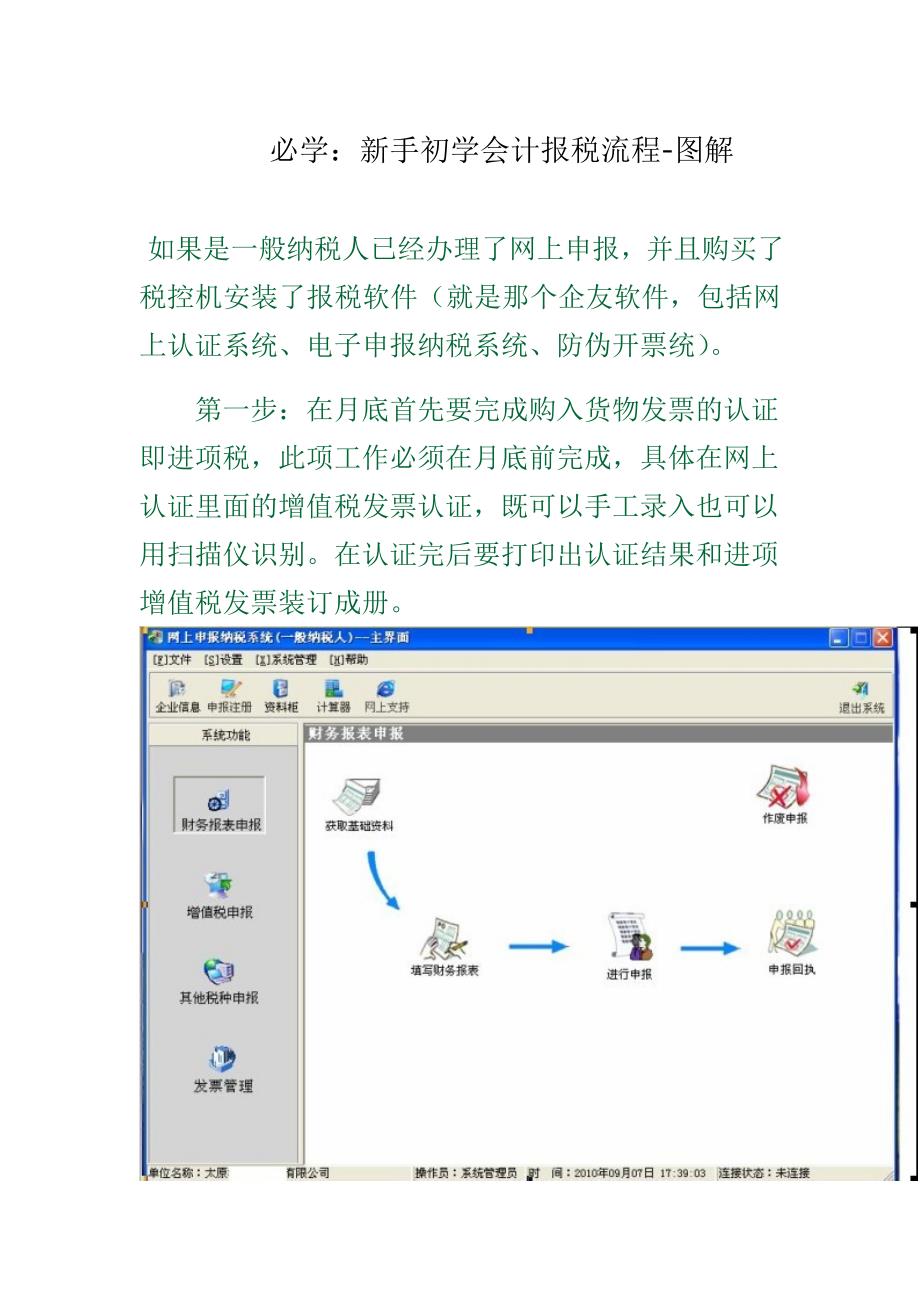 必学：新手初学会计报税流程-图解_第1页