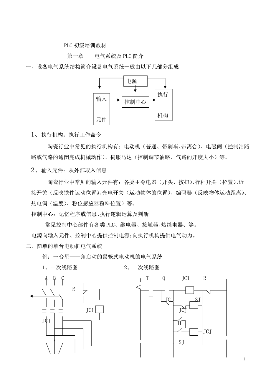 欧姆龙PLC初级培训教材_第1页