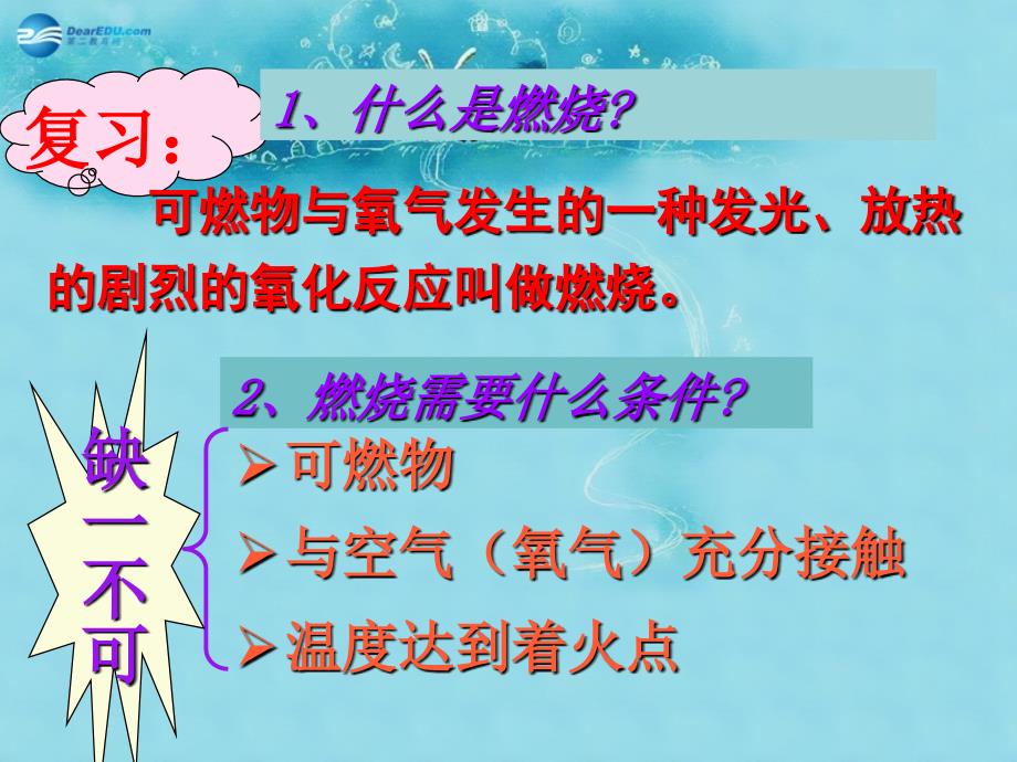 江西省芦溪县宣风镇中学九年级化学上册 第七单元 课题1 燃烧和灭火课件2 （新版）新人教版_第2页