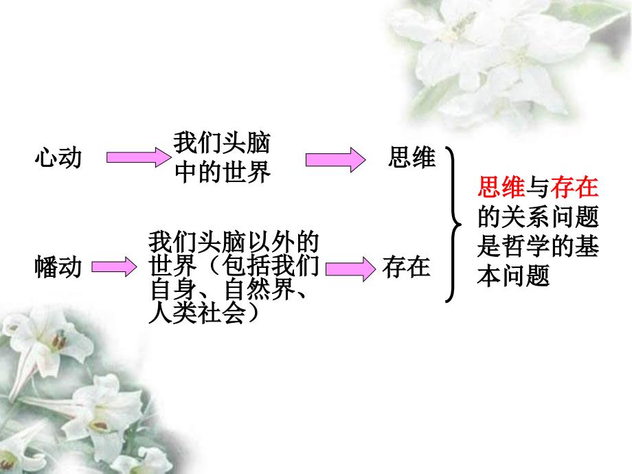 浙江省富阳市第二中学高中政治《2.1哲学的基本问题》课件一 新人教版必修4_第3页