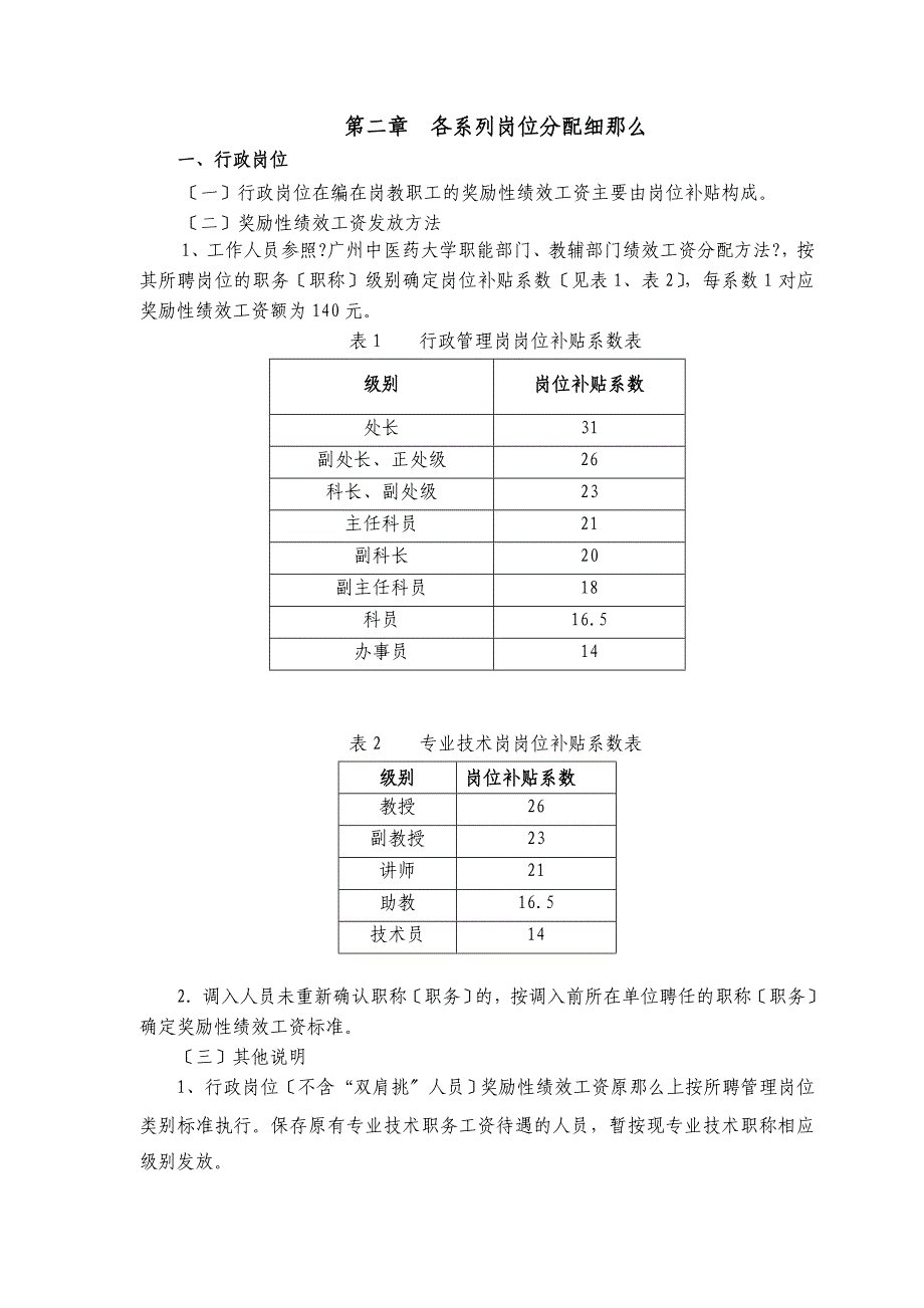 广州中医药大学基础医学院奖励性绩效工资分配方案（试行）_第2页