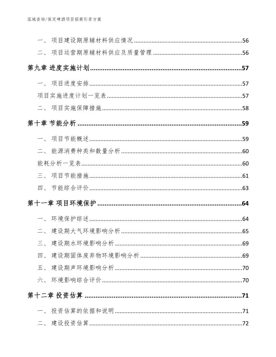 保定啤酒项目招商引资方案_模板_第3页