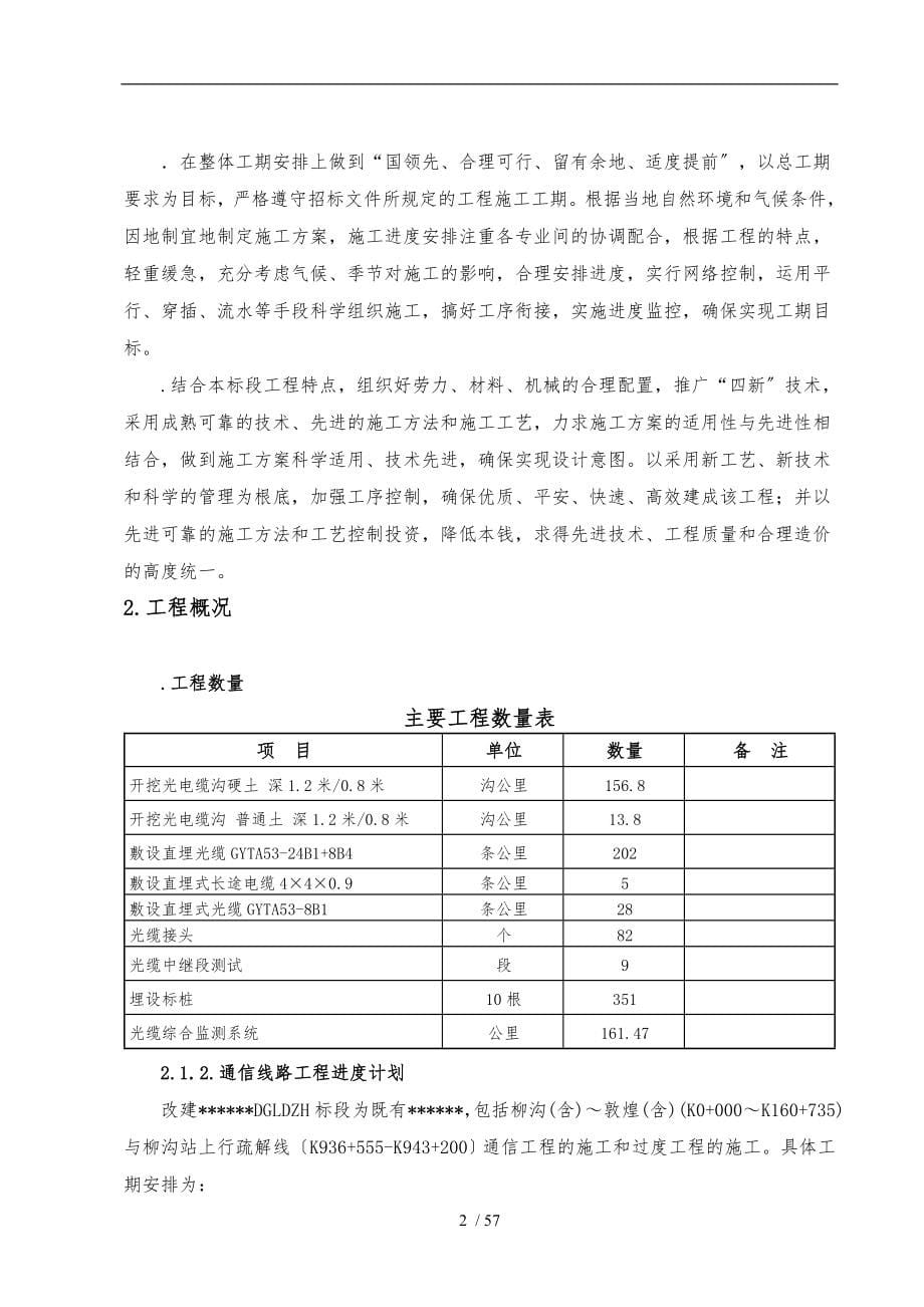 地下敷设通信光缆线路工程施工设计方案_第5页