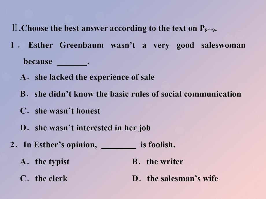 2018-2019学年高中英语 Module 1 Small Talk Section Ⅳ Language Points Ⅱ（Gultural Corner &amp;amp; Other Parts）课件 外研版选修6_第2页