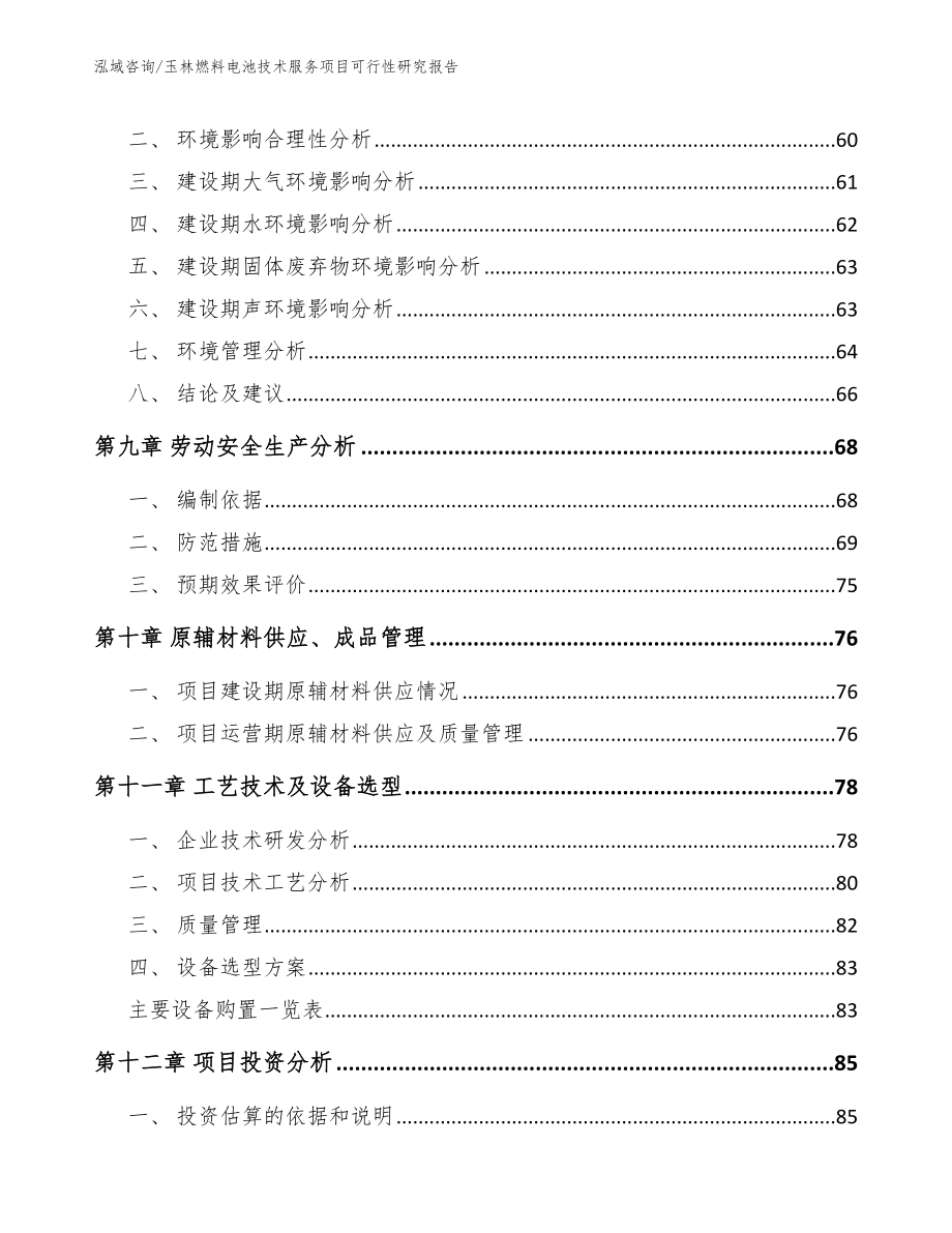 玉林燃料电池技术服务项目可行性研究报告【模板范文】_第3页