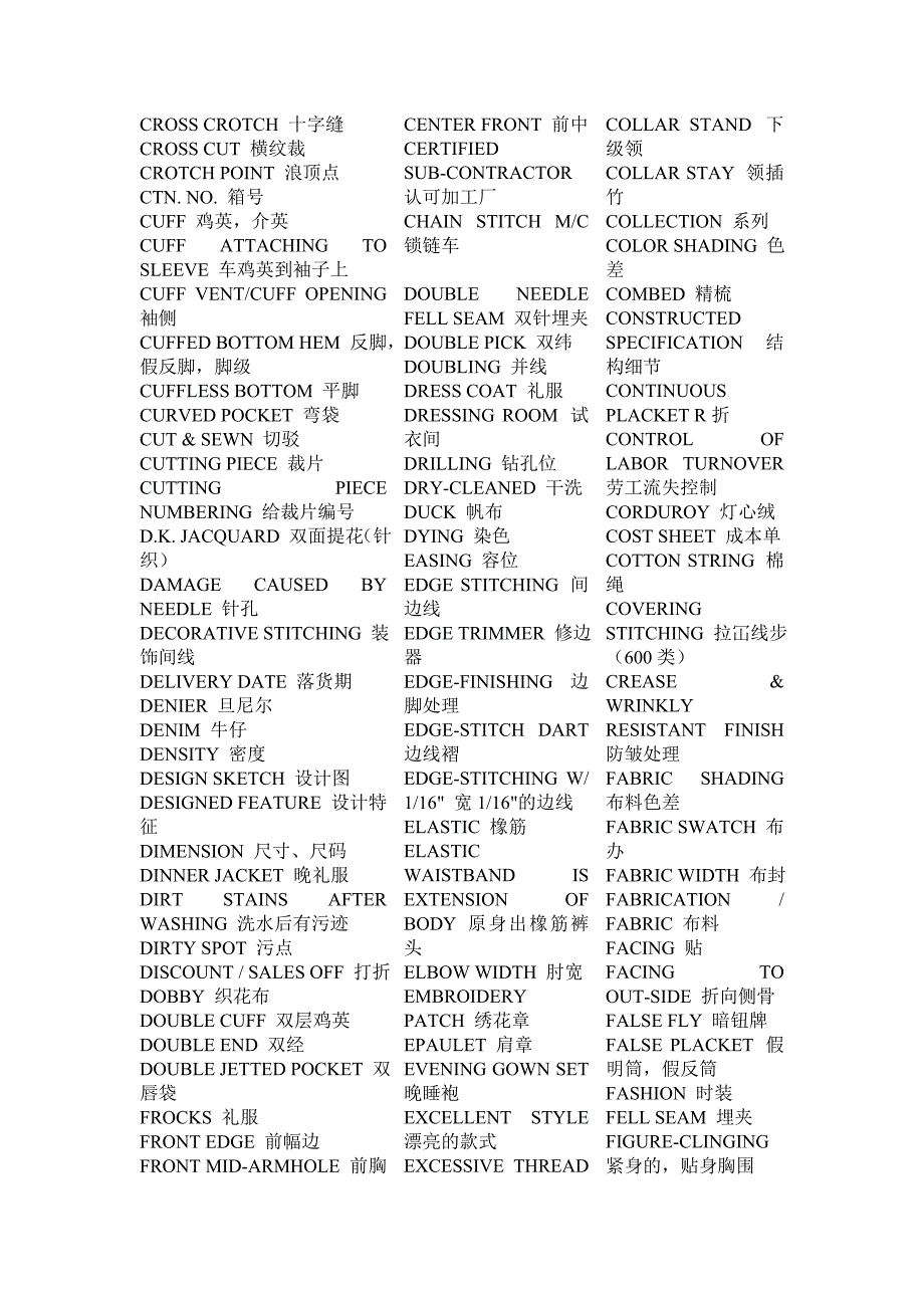 常用服装英语.doc_第3页