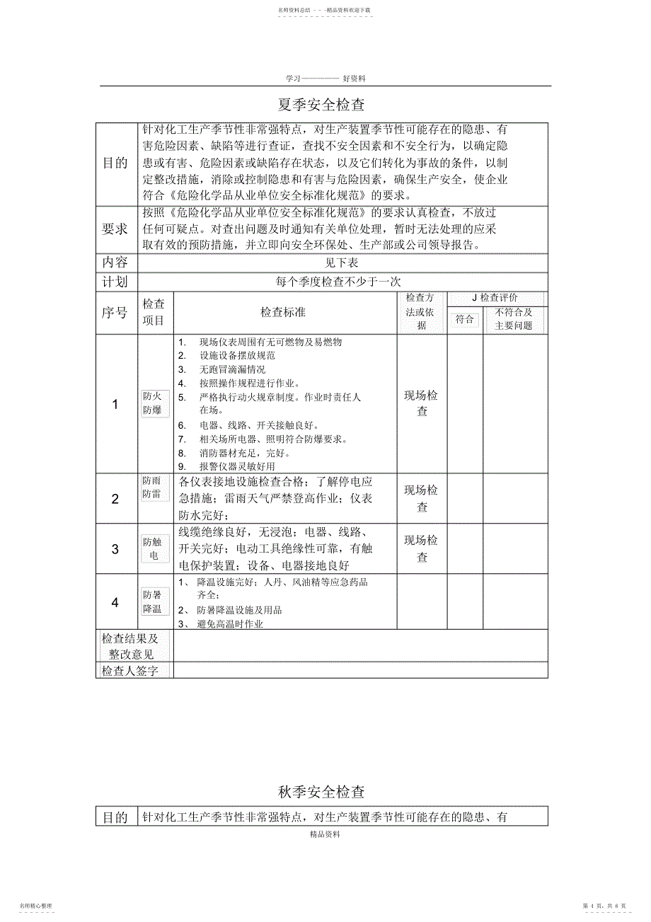 2022年2022年季节性安全隐患排查..讲解学习_第4页