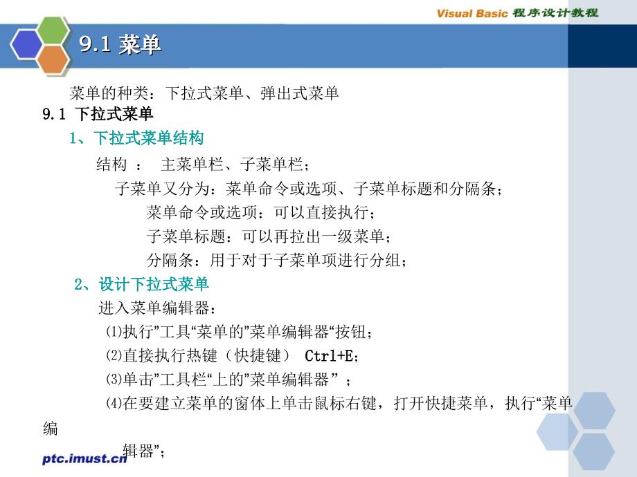 VB程序设计第九章菜单.ppt_第2页