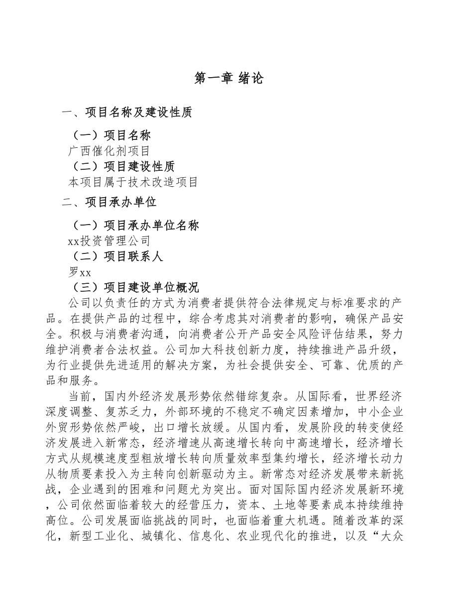 广西催化剂项目可行性研究报告(DOC 62页)_第5页