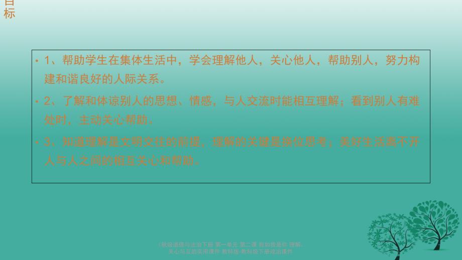 最新道德与法治下册第一单元第二课假如我是你理解关心与互助实用课件_第4页