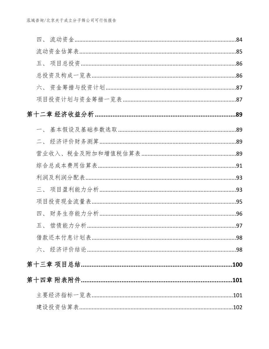 北京关于成立分子筛公司可行性报告_参考模板_第5页