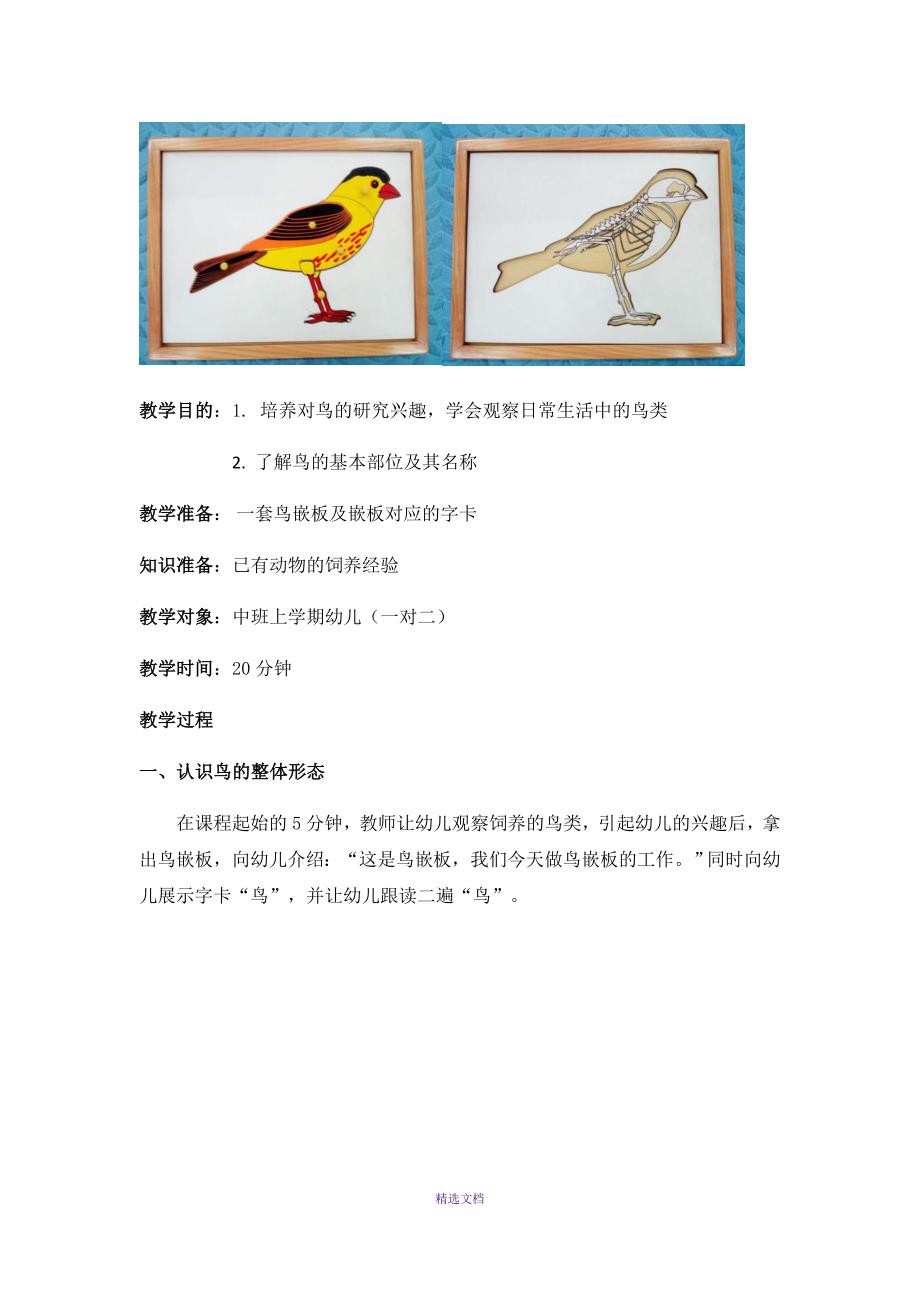 《动物嵌板教案》之鸟嵌板_第2页