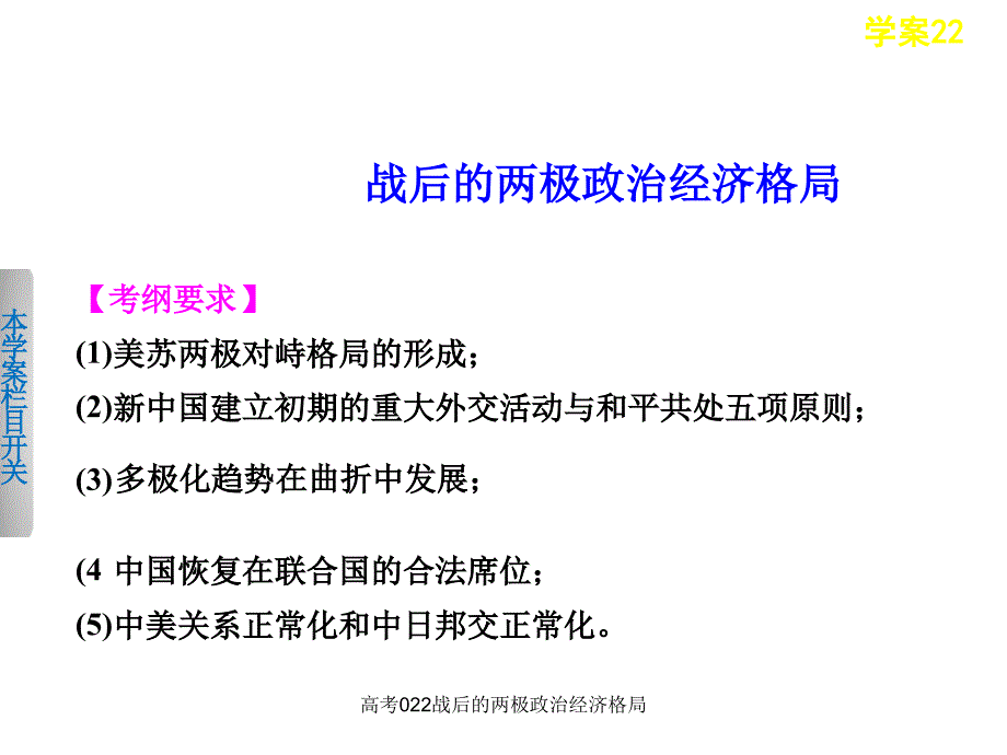 高考022战后的两极政治经济格局课件_第2页